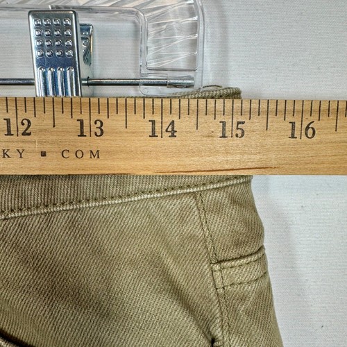 Roxy Jeansshorts Spitzenbesatz ausgefranster Saum Freizeit Sommer khaki Gr. 27 - Bild 10 von 14