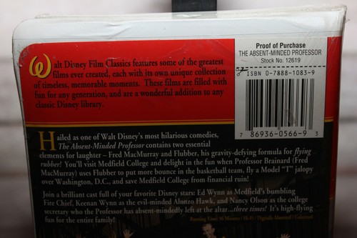 The Absent-Minded Professor (VHS, 1997, Clam Shell Colorized Comedy Favorites Se - Picture 7 of 9