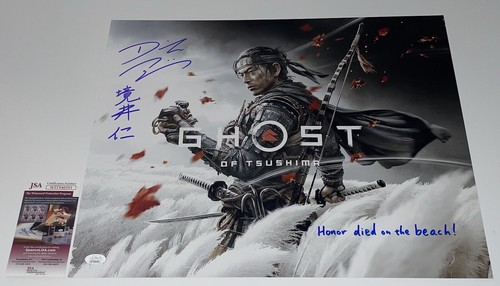 Daisuke Tsuji Signed 16x20 Ghost of Tsushima Authentic Autograph JSA COA WITNESS - Picture 1 of 8