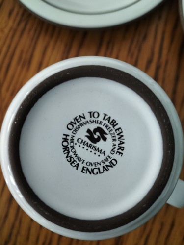Hornsea Vintage Charisma small coffee cups saucers set of 4 - Unused - Picture 3 of 3