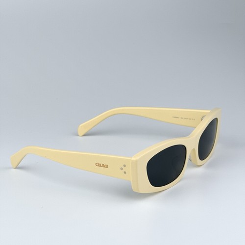 Celine Women Sunglasses Butter Beige Dark Smoke Geometric CL40245U 39A BRAND NEW - Picture 7 of 10