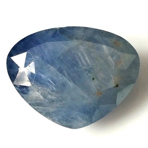 Blue Sapphire Heart Cut Faceted Natural Unheated Burmese Gemstone 21.70 Carat - Picture 4 of 7