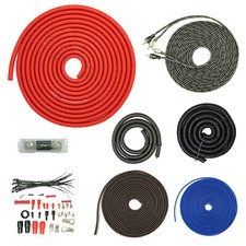 SoundBox T4AW-R, 4 Gauge Amp Kit Complete Amplifier Install Wiring Cable - 4500W