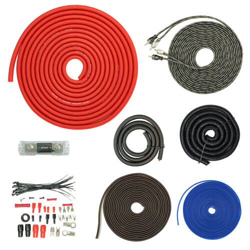 SoundBox T4AW-R, 4 Gauge Amp Kit Complete Amplifier Install Wiring Cable - 4500W - Bild 1 von 8