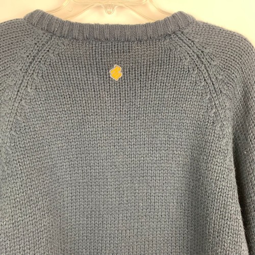 Rocawear Sweater Navy Blue Wool Knit Pullover Design Front Long Sleeve Size 2XL - Picture 6 of 7