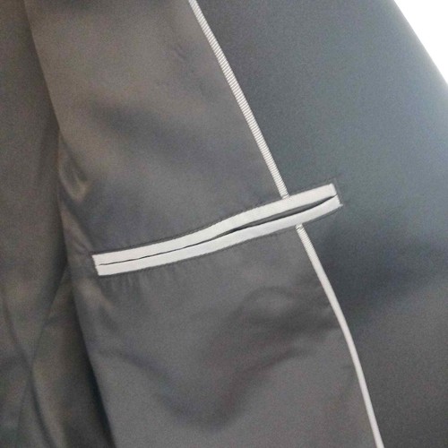 Jf ferrar Mens Blazer Sports Coat Metallic Slim Fit Large 42 R Black Tuxedo NWT - Picture 11 of 11