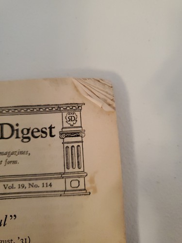Vintage Readers Digest October 1931 "Articles Of Lasting Interest" - Picture 5 of 5