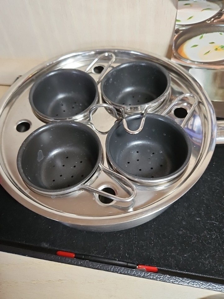 Williams Sonoma Demeyere 18/10 Stainless Steel 1.5Qt Sauce Pan Egg