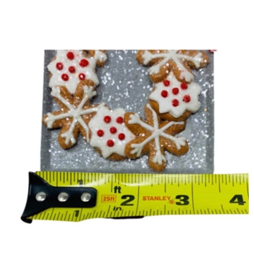 Snowflake Gingerbread Cookie Ornament Baking Pan Kitchen Christmas Tree Holiday - Picture 4 of 7