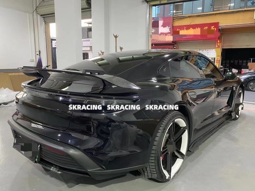 Fits For 2020-2024 Porsche Taycan Carbon Fiber Rear GT Body Kit Spoiler Wing - Picture 10 of 22