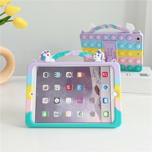 For iPad 5 6 7 8 9th Gen Air 3 4 Mini Pro 11 Unicorn Kids Shockproof Case Cover - Picture 41 of 42