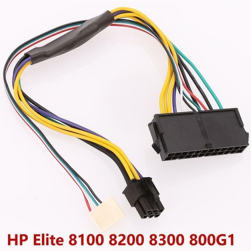 for HP Elite 8100 8200 8300 800G1 ATX 24-pin to 6P Sale cable P6E1 Lot U2 X6D4 - Afbeelding 7 van 12