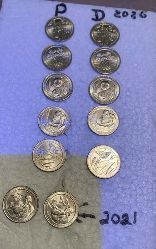 2020, 2021 National Park Quarters P&D = 14 Münzen B/U - Bild 1 von 6