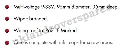 LAND ROVER DEFENDER WIPAC CLEAR LED LAMPS, SIDE, STOP, INDICATOR, FOG & REVERSE - Picture 22 of 31