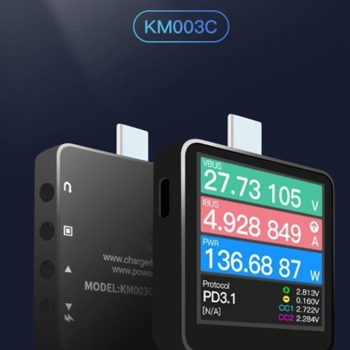 Compact PD USB Voltage Current Gauges Chargers Meter for Charging Assessment - Zdjęcie 6 z 8