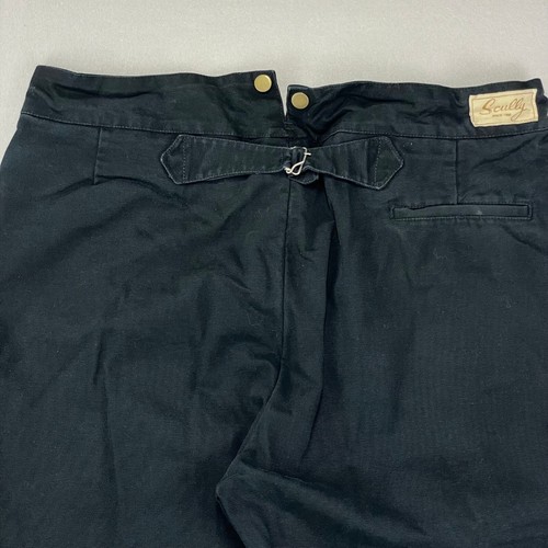 Scully Rangewear Pants Mens 42x30 Black Buckle Back Canvas Western Frontier Farm - Bild 5 von 13
