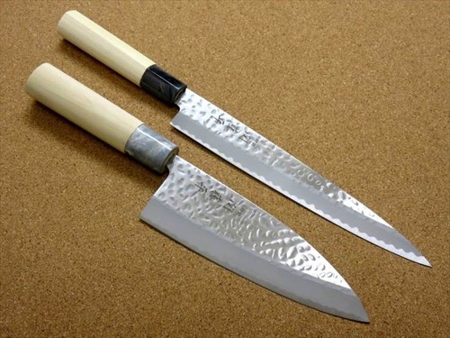 Japanese Yaxell SEKI TOBEI Kitchen Knife 2 pair Gift sets Sashimi & Deba JAPAN - Picture 3 of 3