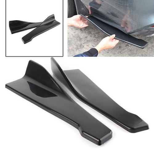 2 Stück 48cm Auto Heckstoßstange Lip Splitter Diffusor Kinnspoiler Universal Kit - Picture 5 of 10