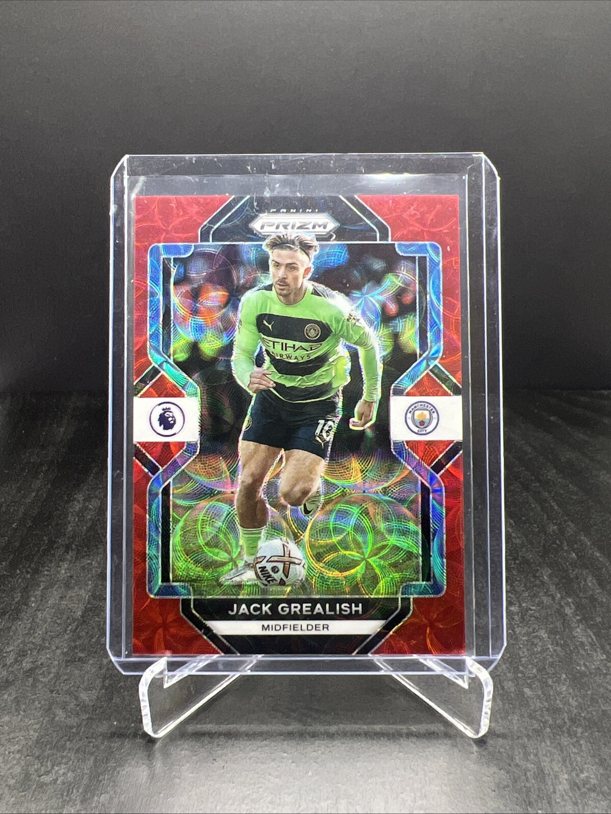 2023-24 Panini EPL Prizm Jack Grealish Red Choice 01/30 SSP #6