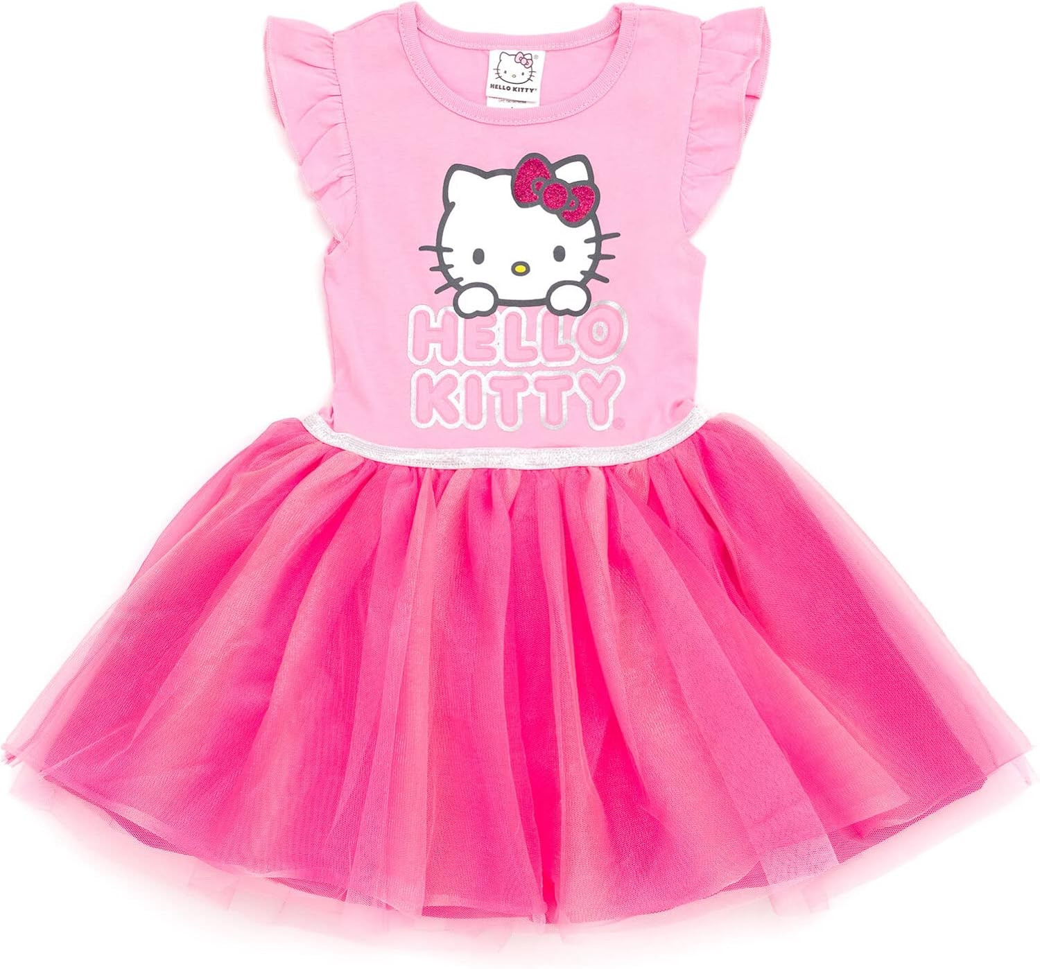 Hello Kitty/ Тюлевое платье для девочек от 4 июля от маленьких до больших размеров (от 2 лет до 14-16)