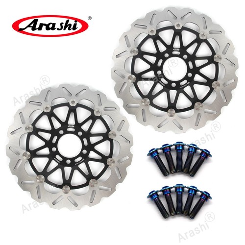 Rotor de disco de freno delantero y tornillos Fit Kawasaki Ninja ZX12R 2000 - 2003 - Imagen 9 de 11