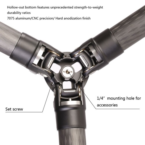 LEOFOTO Ranger LS-365C Carbon Fiber Tripod (Load Capacity 20kg) - Imagen 10 de 10