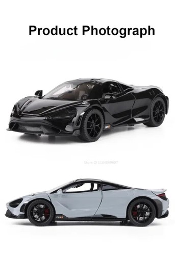 1:32 McLaren 765LT Sport Diecast Car Model Sound Light Ornaments Kids Toy Gift - Picture 13 of 26