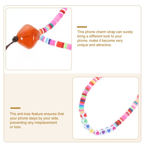 Phone Charm Beaded Phone Chain Decor Anti-lost Wrist Strap Decorative Lanyard - 第 12/12 張圖片