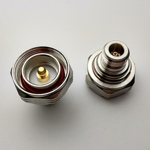 7/16 DIN Male Plug to N Female Port Adapter Microwave Coax Connectors Coaxial - Zdjęcie 7 z 8