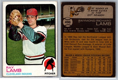 1973 Topps Cleveland Indians Vintage MLB Baseball (7) Karten Lot - Bild 8 von 8