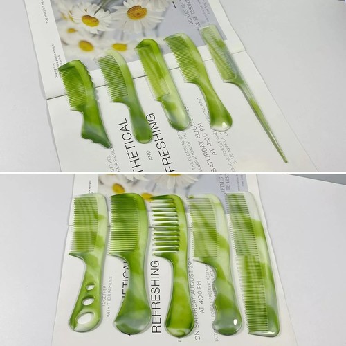 10 Pcs Hair Combs, Comb Set, Hair Combs For Women And Men, Coarse, Fine Dressing - Picture 3 of 5