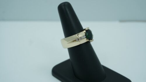 Splendido! Anello donna 1,33 carati cromo diopside e diamanti - oro giallo 14 kt - Foto 5 di 12