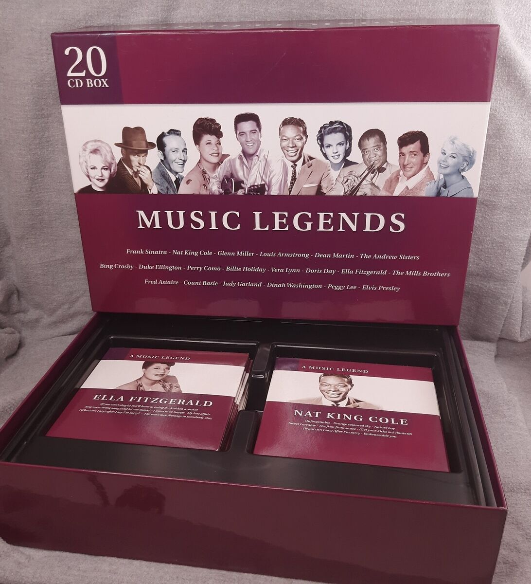 Music Legends 20 CD Box Set- Sinatra, Presley, Crosby Music Legends 20 CD Box Set- Sinatra, Presley, Crosby