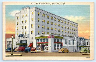 Postcard: DIXIE-HUNT HOTEL, GAINESVILLE, GA 1