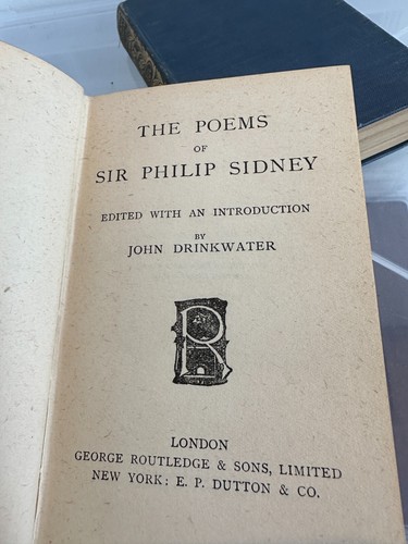 Sir Philip Sydney Johnson Goldsmith Gray + 2 Volumes 1922 Muses Library 1922 - Imagen 4 de 7