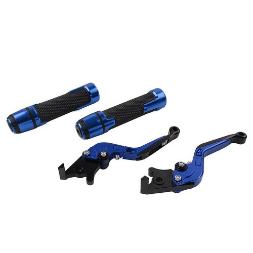 Folding Extendable Brake Clutch Lever Handlebar Grip Set Fit Yamaha YZF R1 09-14 - Picture 4 of 10