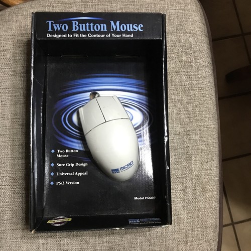Vintage NOS Factory Sealed Micro Innovations 2003 PC 2 Button Mouse PS/2 PD39P - Picture 4 of 17