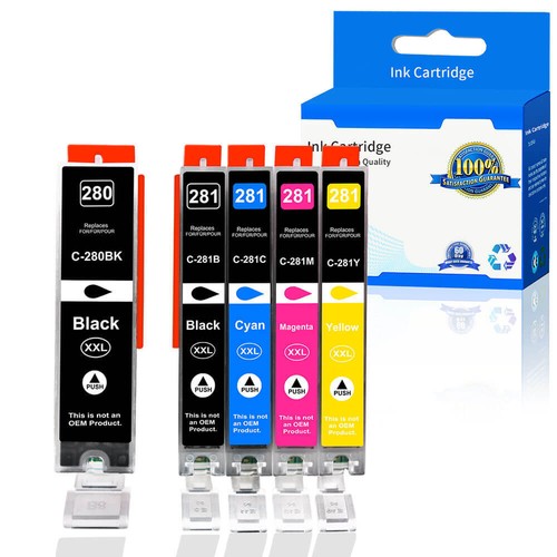 5er Pack Tintenpatrone für Canon PGI-280XXL CLI-281XXL PIXMA TR7520 TR8520 TS9120 - Bild 1 von 10