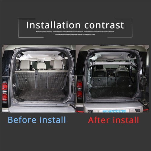 Rear Cargo Rack Luggage Storage Carrier Shelf for Land Rover Defender 110 20~22 - Foto 7 di 13