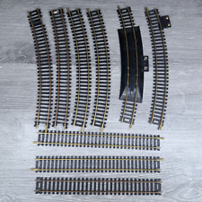 HO Scale TYCO 18" R Vintage Track Lot 9 Curved  Straight Brass Rails 1547