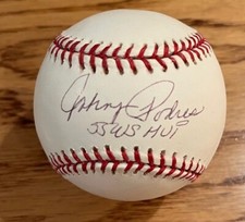 JOHNNY PODRES Autographed Signed RAWLINGS OML Baseball GAI HOLO 55 WS MVP  insc.