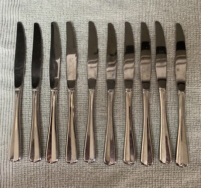 Oneida Gala Impulse Dinner Knives 10 Count Lot