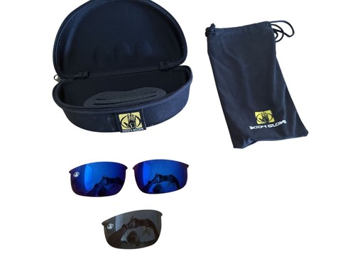 Lentes de repuesto para gafas de sol Body Glove con estuche y bolsa polarizadas 2 azules y 1 marrones** - Imagen 1 de 7