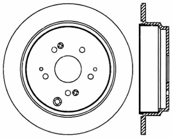 Centric Parts 120.40065 Premium Brake Rotor with E-Coating