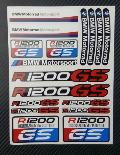 Juego de calcomanías de motocicleta R1200GS aventura hoja 35 pegatinas de calidad bmw gs - Imagen 5 de 9