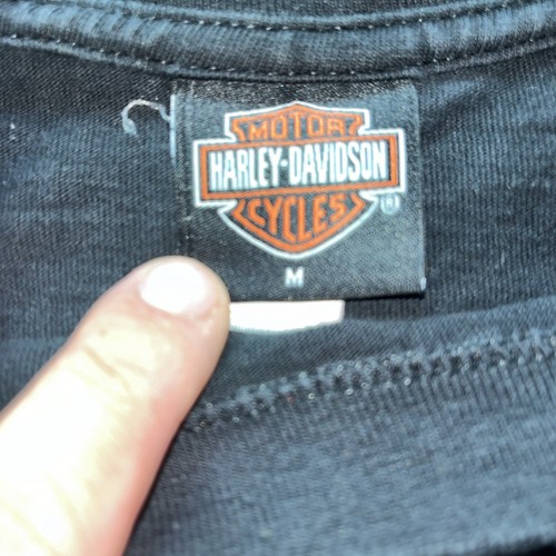 Vtg Harley Davidson American Pride Gator Long Sleeve Shirt Med 2002 Leesburg FL - Picture 10 of 10