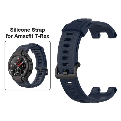 Silicone Watch Strap Band for Huami Amazfit T-Rex Pro/Amazfit T-Rex (Blue) - Zdjęcie 2 z 10