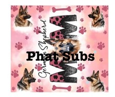 20oz Sublimation Tumbler Wrap German Shepherd Mom Ready To Press Heat Transfer