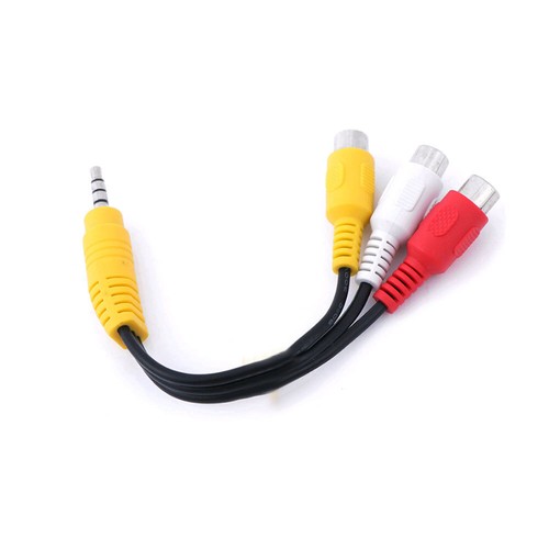 3.5mm AV Male to 3RCA Female M/F Audio Video Stereo Jack Adapter Cord Cable - Picture 10 of 12