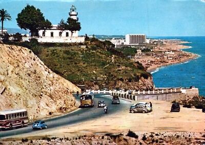 SPANIEN POSTKARTE Calella Leuchtturm Costa del Maresme Katalonien Rodriguez